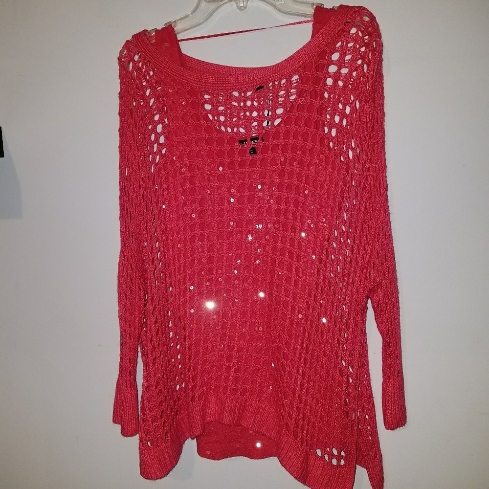 Express net sweater/tank top
